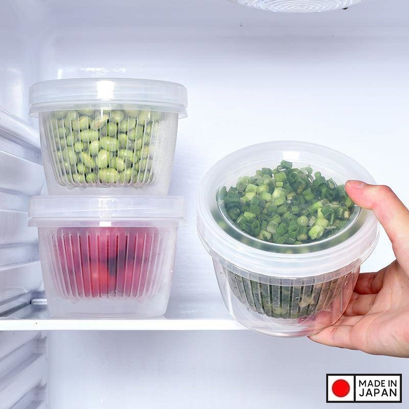 Hộp bảo quản thực phẩm tách nước đựng hành tỏi