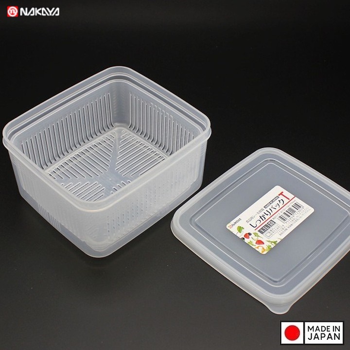 Bộ hộp thực phẩm 2 lớp Nhật Bản 1.1L