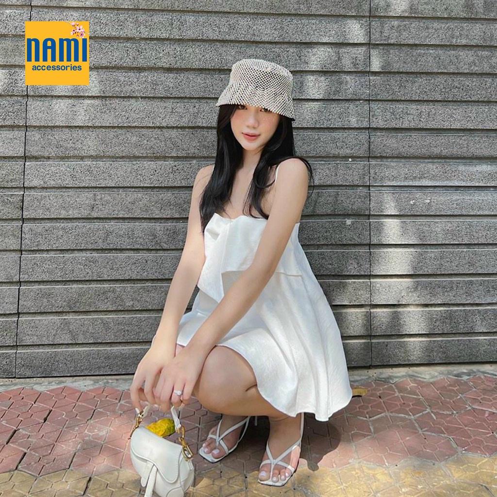 Set Áo Hai Dây Xếp Nơ Ngực Xoè Phồng Kèm Quần Short Siêu Dễ Thương Đáng Yêu - ATNU037