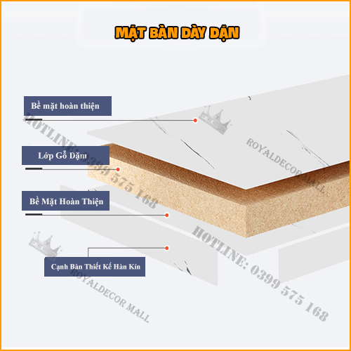 Bàn Trà Gỗ Họa Tiết Cẩm Thạch, Bàn Sofa 2 Tầng Siêu Đẹp