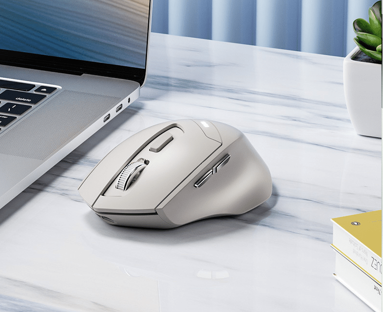 Chuột không dây DR06 kết nối bằng BLUETOOTH và USB 2.4G sử dụng pin sạc tiện lợi