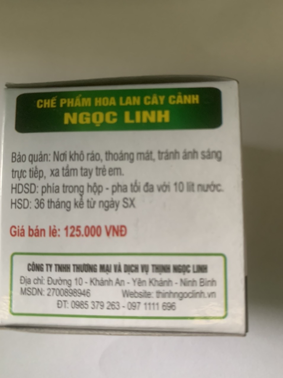 Chế Phẩm T8 VIP NGỌC LINH - XỬ LÝ NẤM KHUẨN TRÊN PHONG LAN