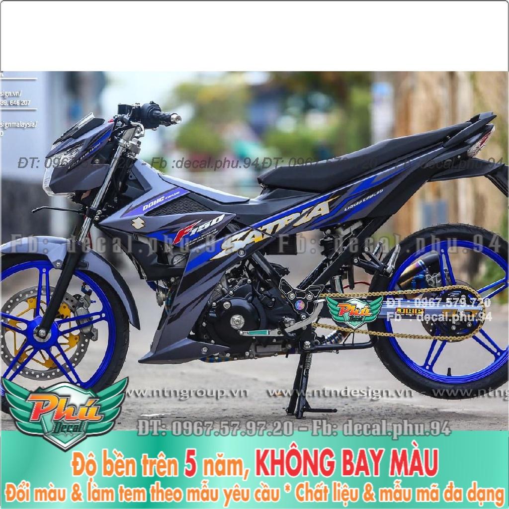 Tem Rời Satria Xám xanh  -1