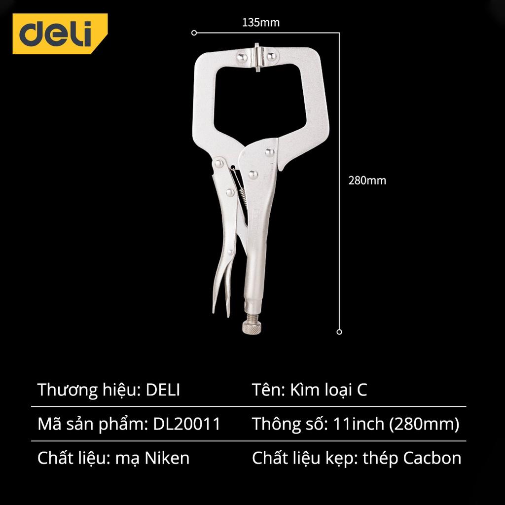 Kìm Kẹp Chữ C Deli Tools Cao Cấp - Hỗ Trợ Cố Định, Giữ Chặt Các Vật Liệu Một Cách Nhanh Chóng, Tiện Lợi Hơn - DL20011