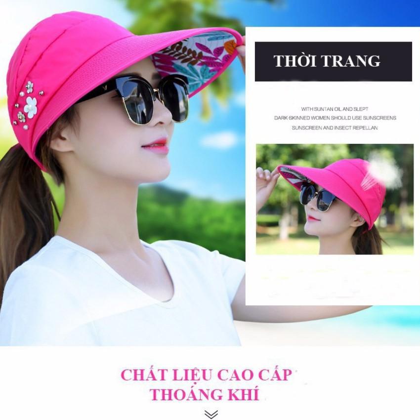 Mũ Nón Nữ Chống Nắng Cao Cấp TI 422 tặng khăn phượt đa năng M 311 