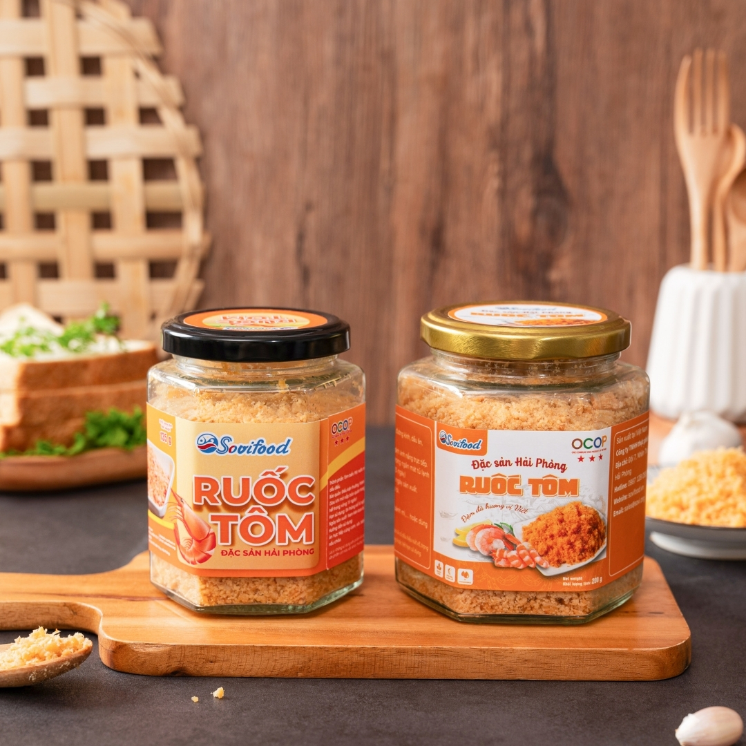 Ruốc Tôm Sovifood - Tôm Biển Tự Nhiên, Giàu Canxi, Omega 3, An Tâm Cho Bé - 200G