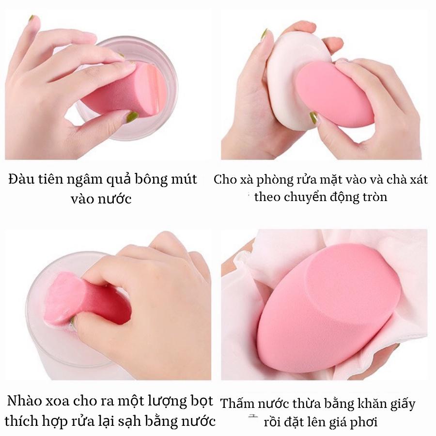 Mút trang điểm, mút tán kem nền dạng giọt nước mềm mại tiện dụng Zu Cosmetics