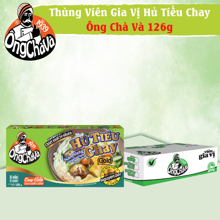 Thùng Viên Gia Vị Hủ Tiếu Chay 126g Ông Chà Và 80 Hộp Thơm Ngon Tiện Lợi Siêu Tiết Kiệm Cho Quán Ăn Và Nhà Hàng