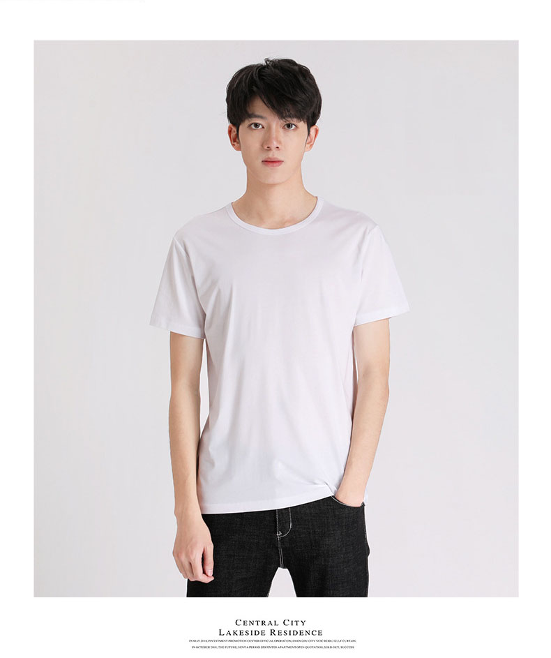 Áo thun nam ngắn tay cổ tròn thời trang áo thun polo mùa hè mới giản dị mã TX036