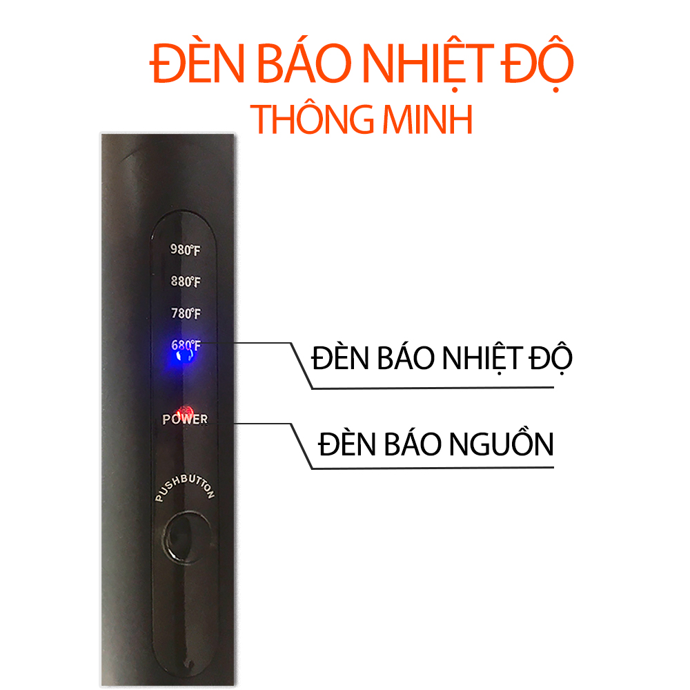 Máy duỗi tóc Kemei KM-8889 điều chỉnh 4 mức nhiệt phù hợp với mọi loại tóc