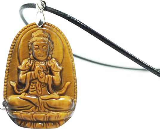 Mặt Phật Bản Mệnh Như Lai Đại Nhật Đá Mắt Hổ Thiên Nhiên