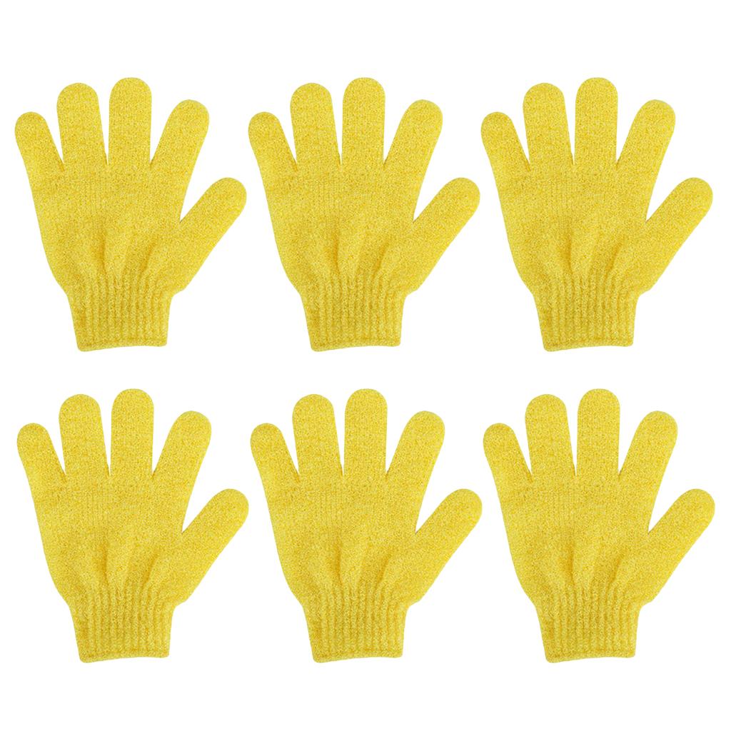 6 Miếng Tẩy Tế Bào Chết Toàn Thân Găng Tay Tắm Bath Massage Spa Mitts