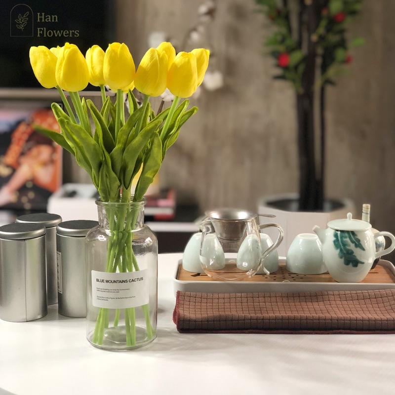 Hoa tulip PU nhập khẩu - hoa lụa, phụ kiện chụp ảnh, hoa cưới