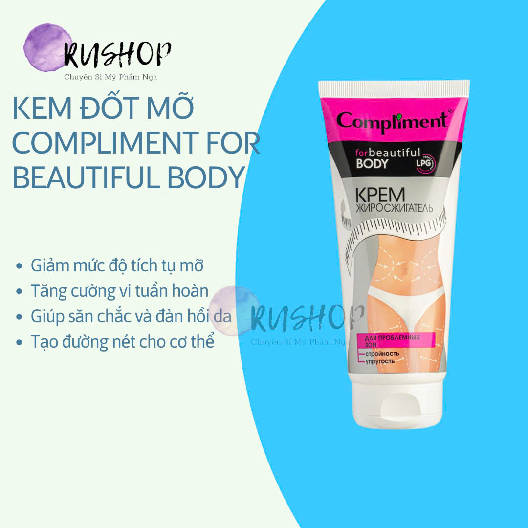 Kem slim đốt mỡ Compliment for beautiful body 200GR