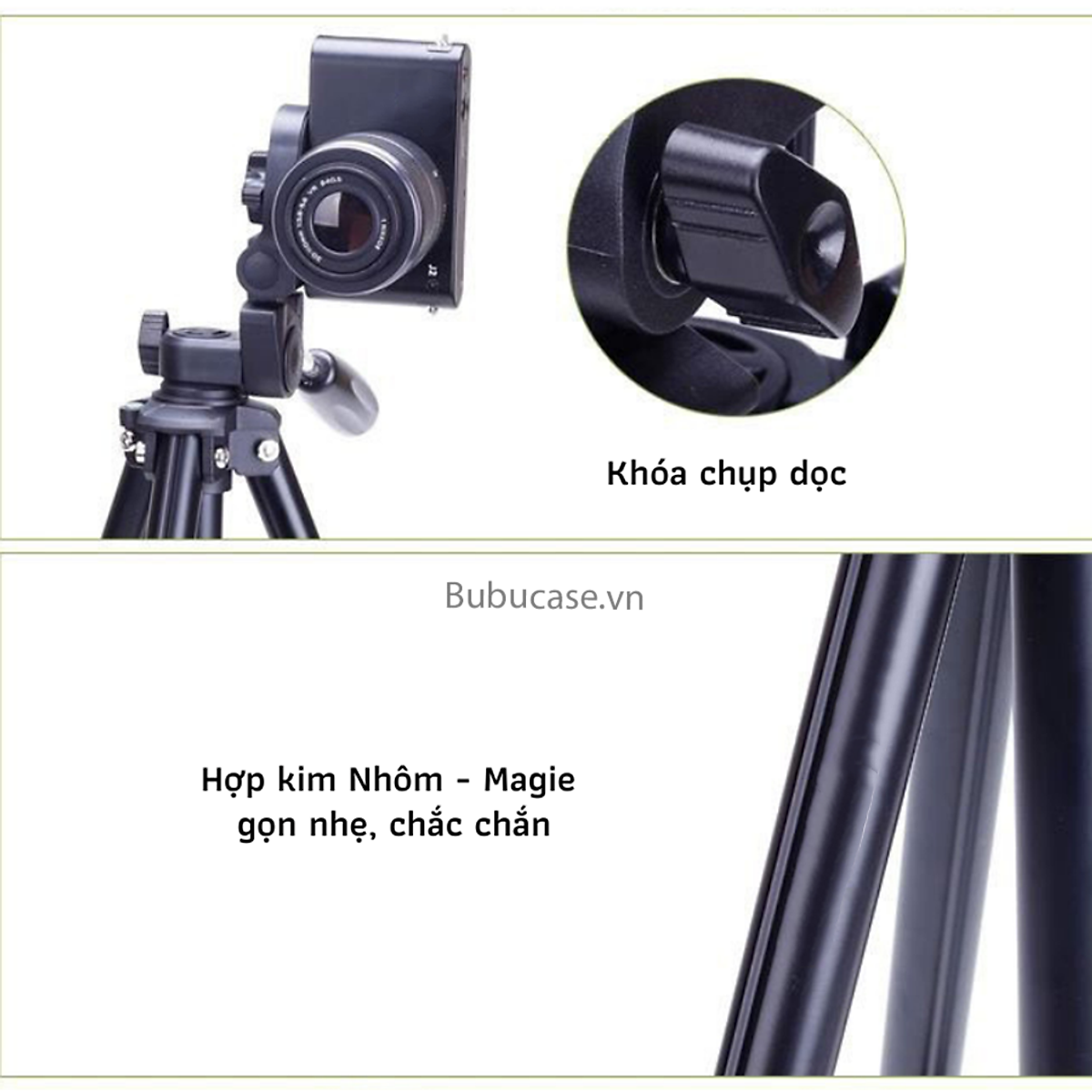 Chân Đế Tripod Cho Điện Thoại Và Máy Ảnh (Kèm Túi Đựng) - Chất Liệu Nhôm Cao Cấp, Gọn Nhẹ, Tiện Dụng Khi Đi Du Lịch [680]