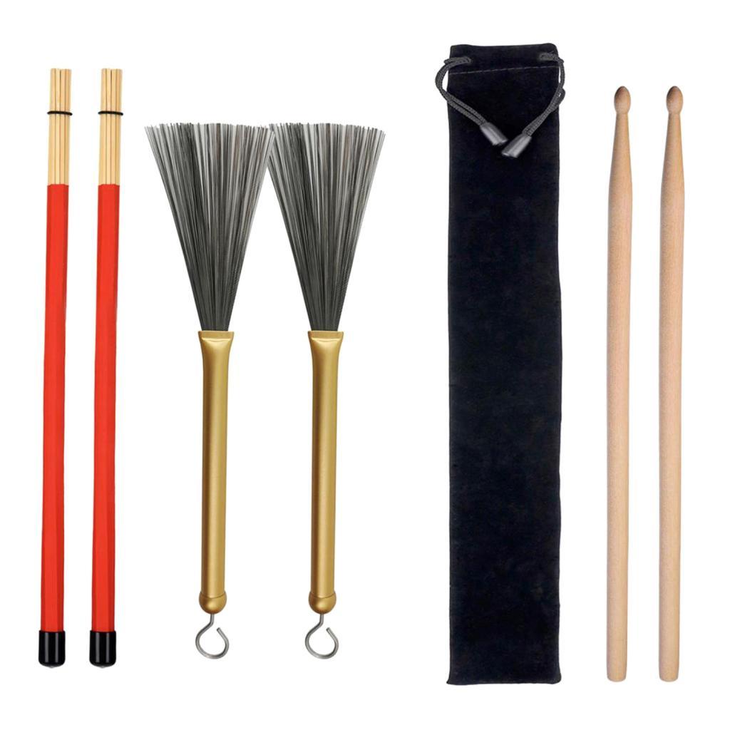 Phép Lạ Chiếu Gỗ 5A Dùi Trống & Dây Bàn Chải & Cần Cắm Bàn Chải Phụ Kiện Trống Phần