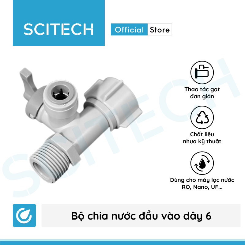 Bộ phụ kiện kết nối bộ lọc thô, bộ lọc nước sinh hoạt 10 inch ren 13/21 - Hàng chính hãng