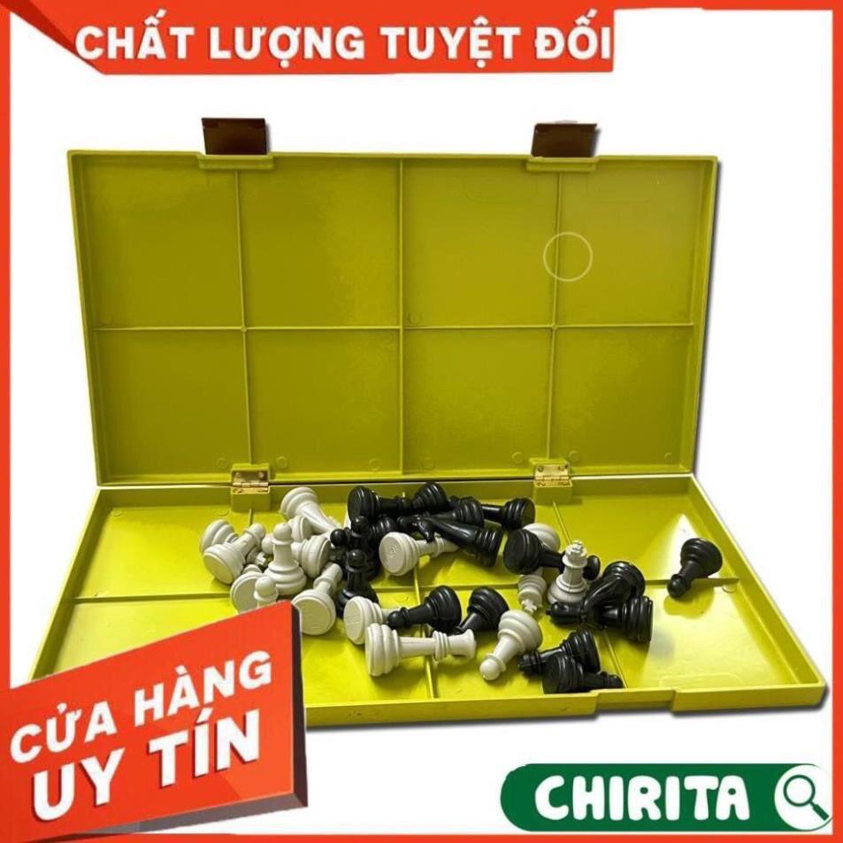 Đồ chơi cờ vua cho bé phát triển tư duy phán đoán,Bộ cờ vua nam châm gấp gọn 28 x 28cm