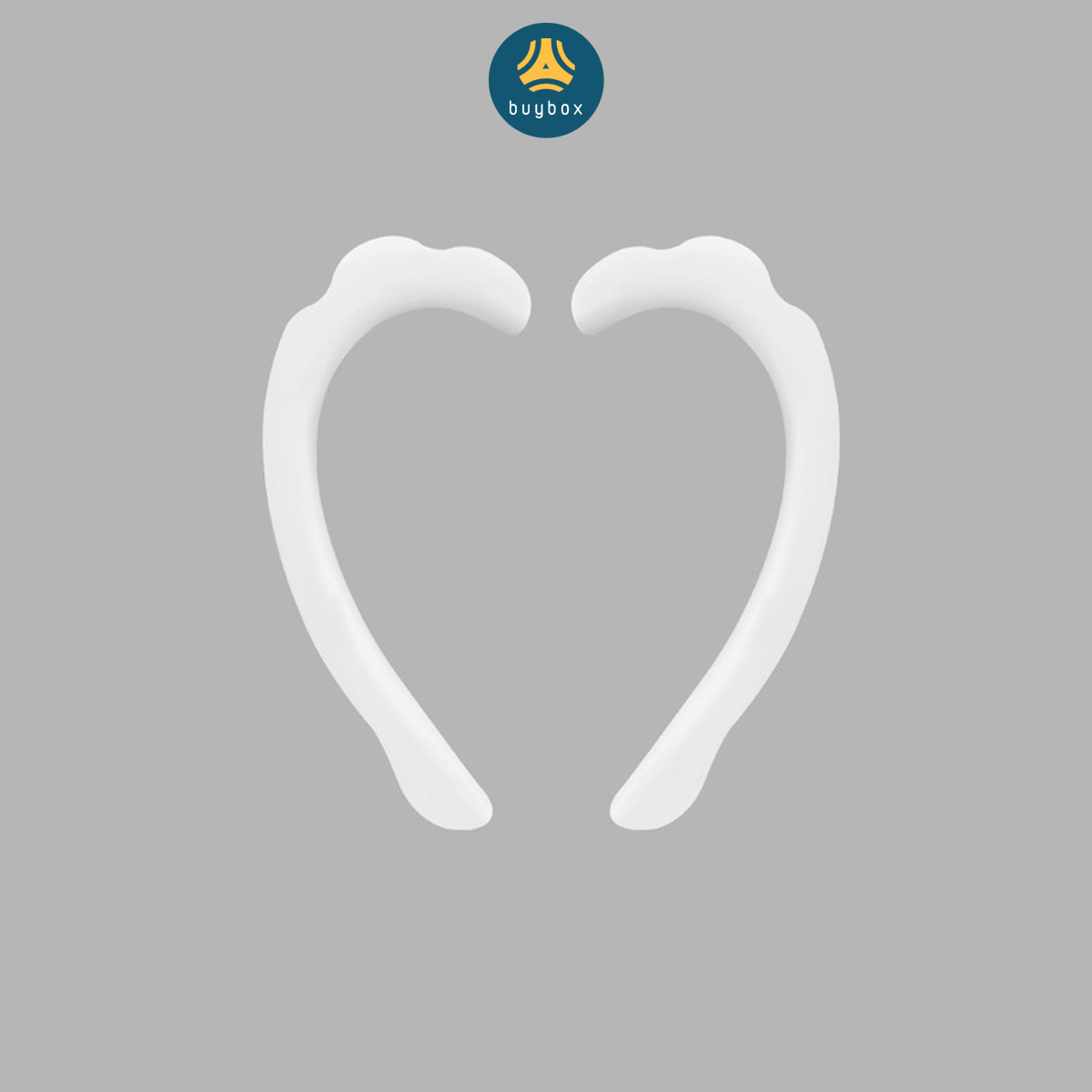 Quai đeo khẩu trang chất liệu silicone giúp đệm êm vành tai, giảm hằn đỏ (Mẫu có gợn sóng)_BUYBOX_BBPK195