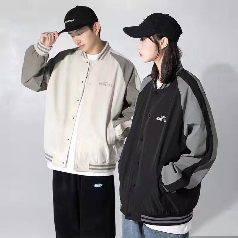 ÁO KHOÁC BOMBER UNISEX- ÁO KHOÁC BÓNG CHÀY BEST NEWYORK 2 LỚP CHẤT LIỆU DÙ 2 LỚP PHONG CÁCH Ulzzang