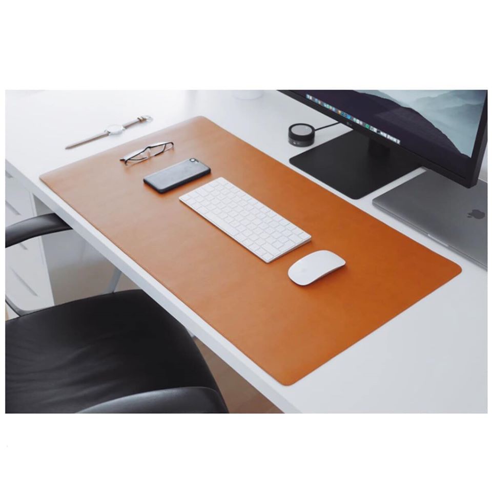 Thảm da trải bàn làm việc deskpad 90 X 45 CM hai mặt, hai màu