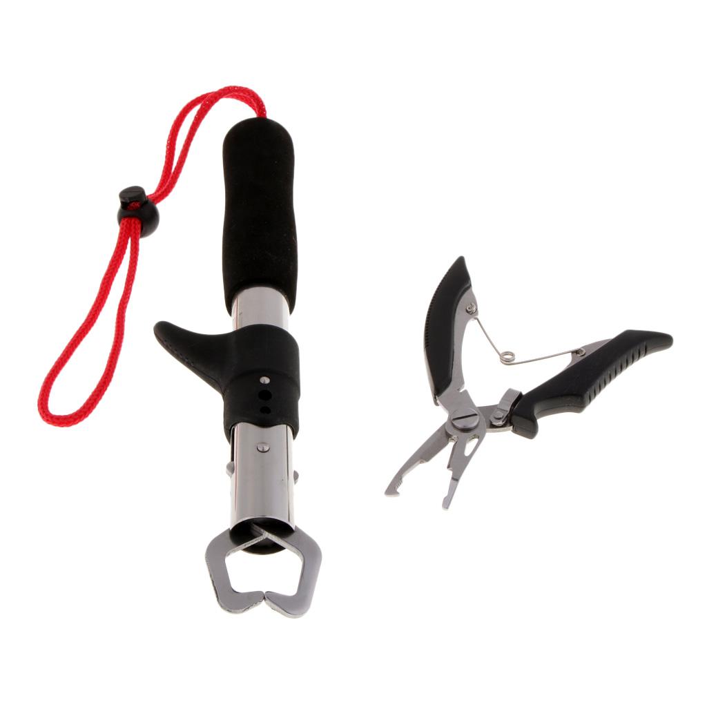 Holder Lip Gripper Fishing Pliers Clamp Hook Remover Line Braid Cutter