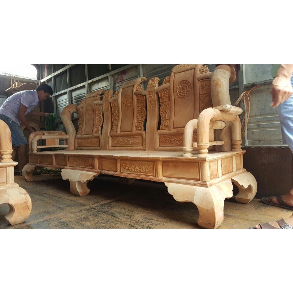 Bộ Bàn Ghế Tần Thủy Hoàng Gỗ sồi Nga