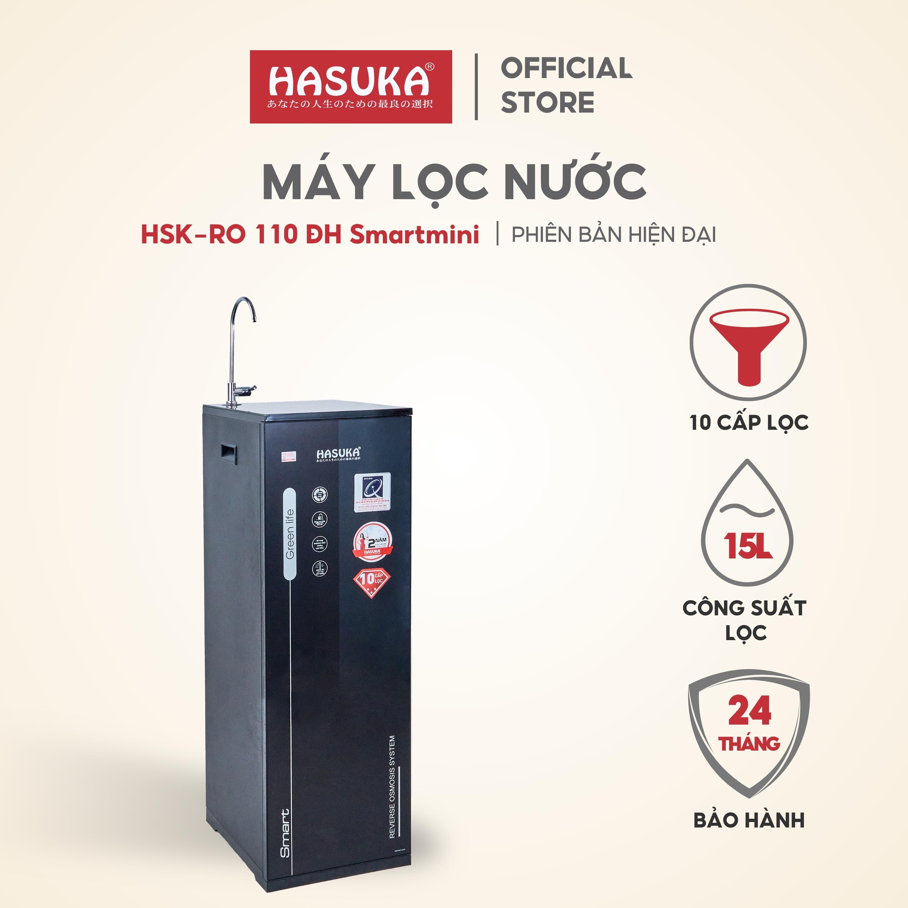 Máy lọc nước HASUKA HSK-RO 110 CTO Smart Mini công suất lọc 15L/h giúp loại bỏ tạp chất khử mùi hôi tanh - HÀNG CHÍNH HÃNG