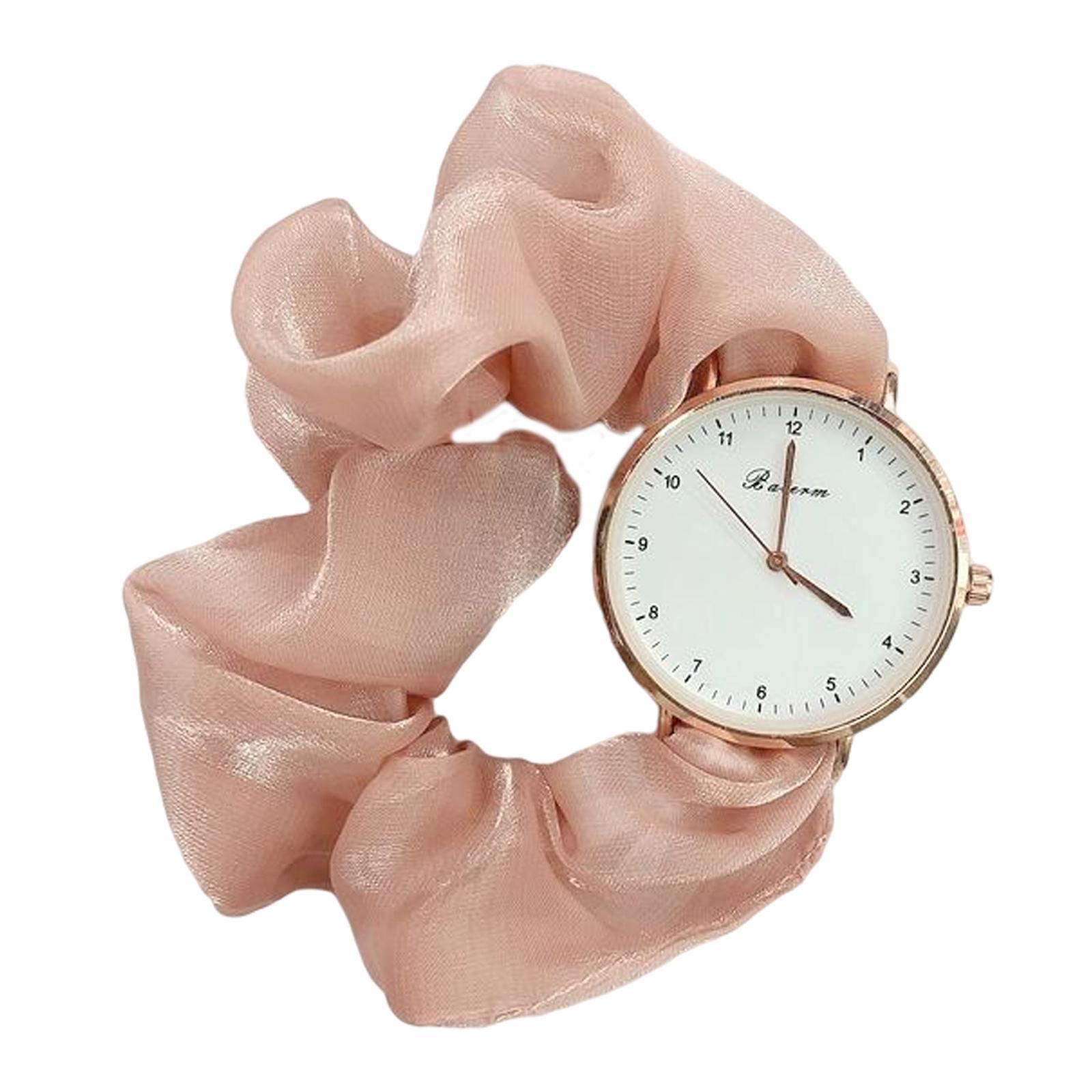 Wrist Watch Ribbon Elegant Digital Watches Casual Women Bracelets Leisure Gift