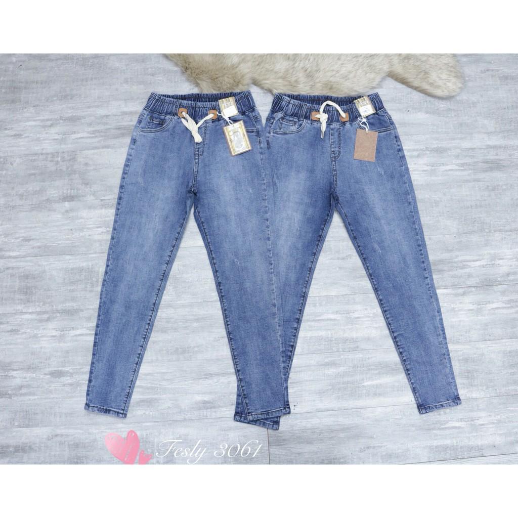 Quần Jeans Nữ Cạp Chun 3061 Cạp Cao