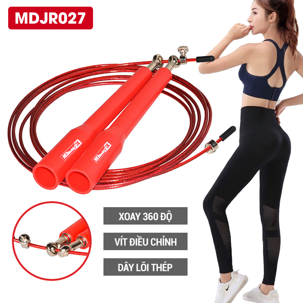 Dây nhảy thể dục siêu nhẹ, siêu bên, tùy chỉnh độ dài linh hoạt chính hãng Goodfit GF90XJR