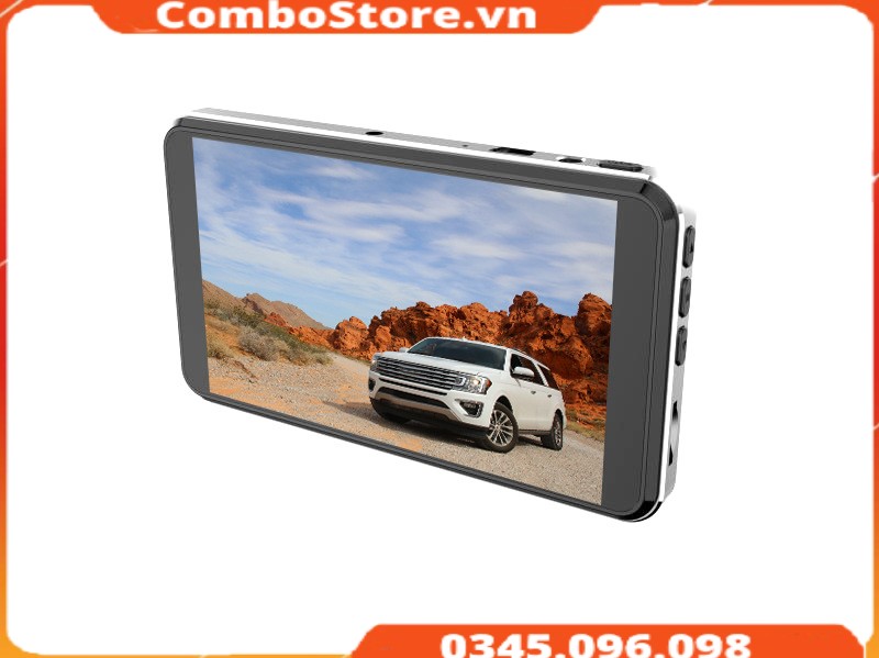 Camera hành trình ô tô xe hơi màn hình cảm ứng Full HD 1080P tích hợp camera lùi