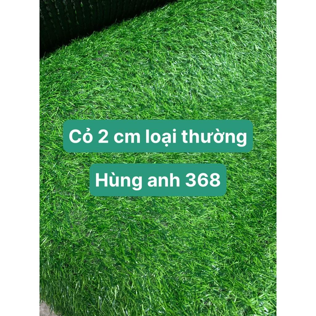 (RẺ NHẤT THỊ TRƯỜNG ) Thảm cỏ nhân tạo 2cm đế thường và đế cao su hàng cao cấp, kích thước 1m2 = 0,5x2m