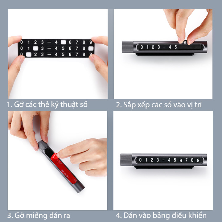Thẻ Số Ô TÔ - Thẻ Đỗ Xe Văn Minh