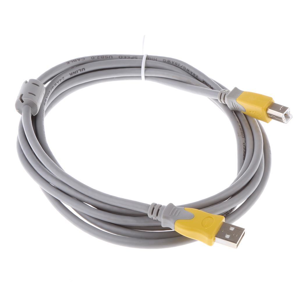 Hi-Speed USB2.0 Printer Scanner Cable Type A Male to Type B Male