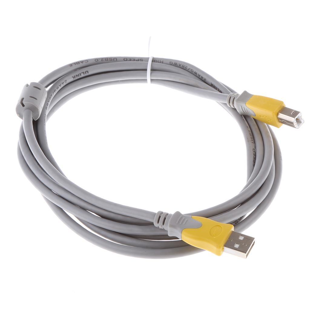 USB 2.0 A Male To B Male Cable High-Speed Connectors For Printer Laptop