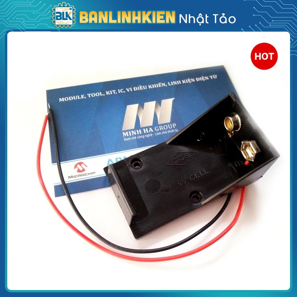 Đế pin 9V/ loại hộp có nắp có công tắc/ đế dây/ đế thường