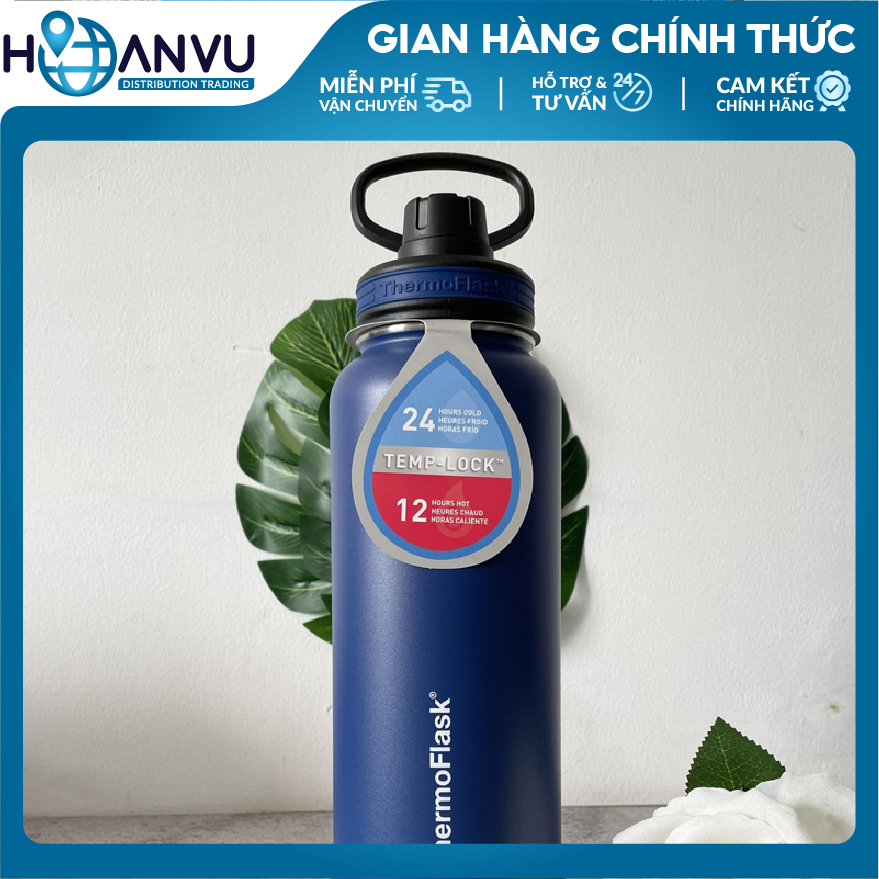 Bình Giữ Nhiệt Thép không Gỉ ThermoFlask Leakproof Spout Lid, 4 màu (710ml)