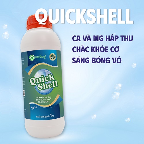 KHOÁNG SỮA BỔ SUNG HÀM LƯỢNG CAO CANXI VÀ MAGIE GIÚP TÔM BÓNG VỎ, CHẮC THỊT QUICKSHELL