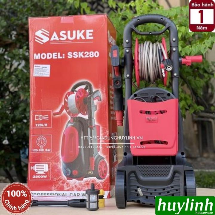 Máy xịt rửa xe Chỉnh Áp Sasuke SSK-280 - Công suất 2800W - Motor cảm ứng từ - Hàng chính hãng