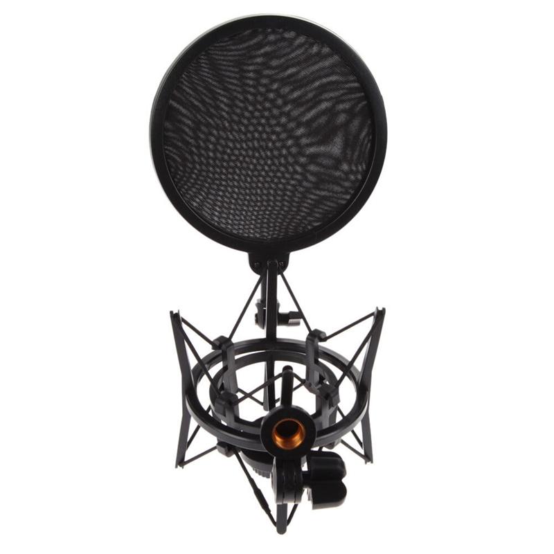 Micro chuyên nghiệp đứng mic Mic Universal Mount với giá đỡ đầu nối khiên