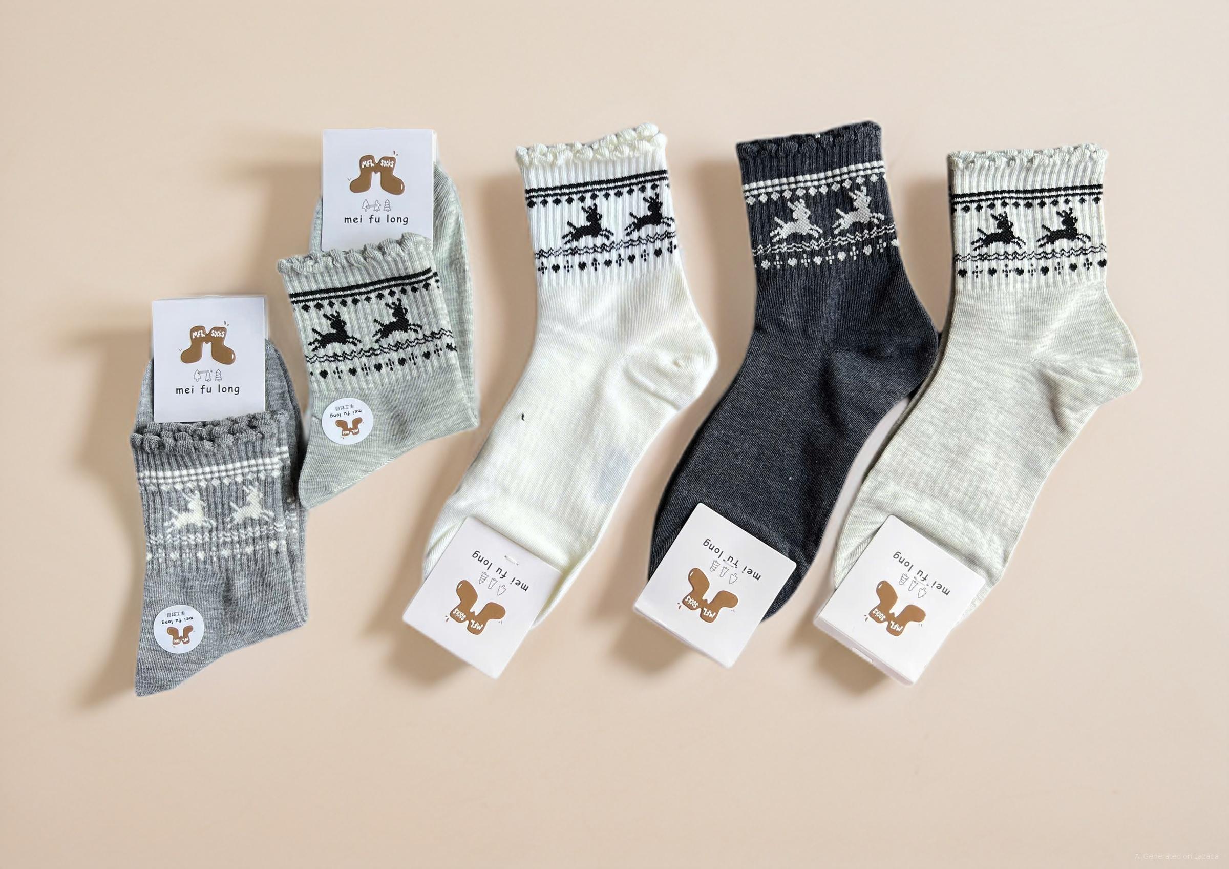 SET 5 ĐÔI TẤT VỚ NỮ CỔ CAO  MÃ 26 DÀNH CHO NỮ