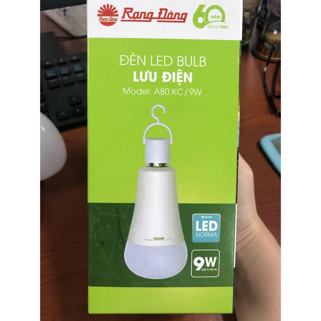 Đèn LED Bulb lưu điện chính hãng Rạng Đông Model: A80.KC/9W