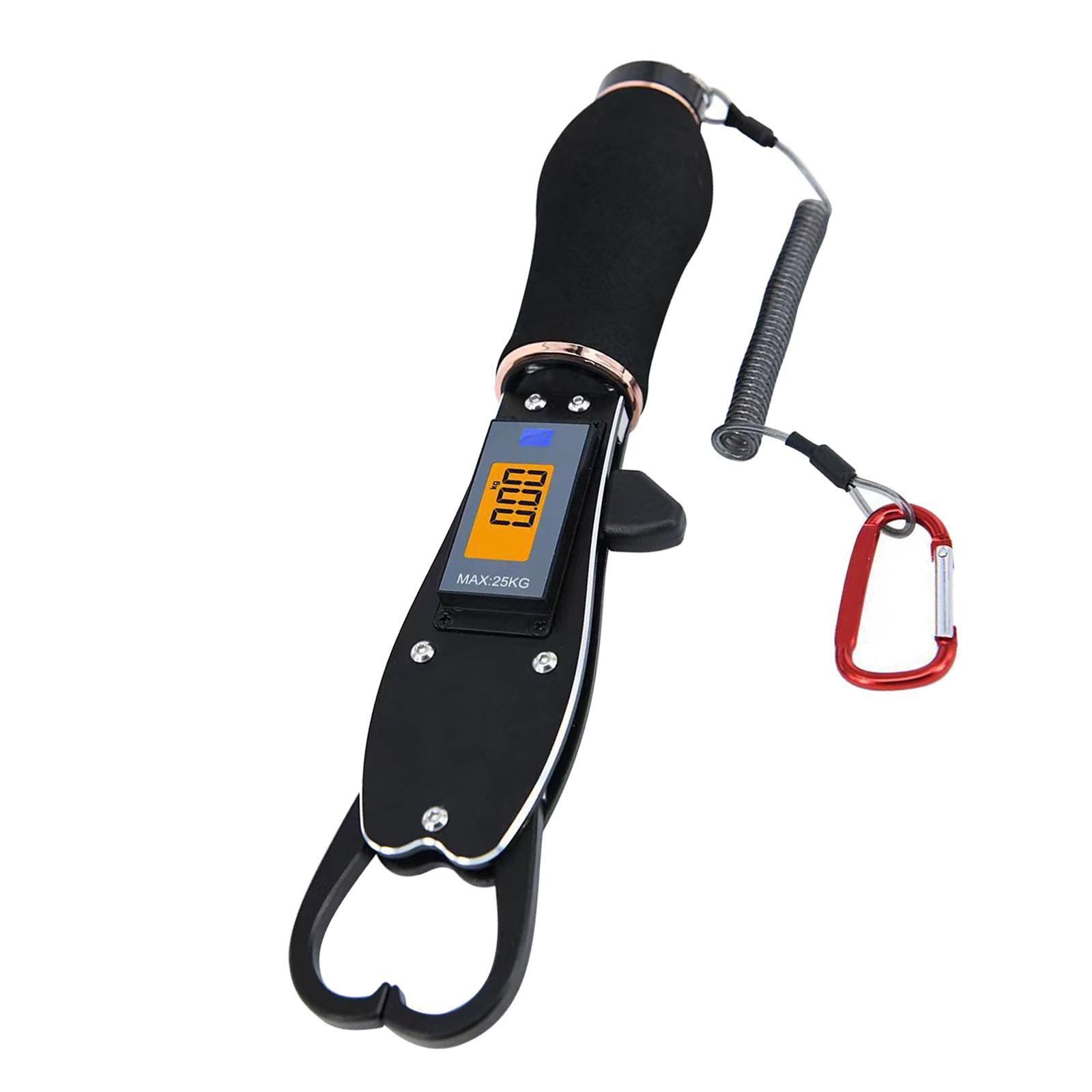 Fish Lip Gripper Fish Lip Grabber with Scale Multifunctional Waterproof Portable Professional Saltwater Heavy Duty Fishing Scale Fish Holder