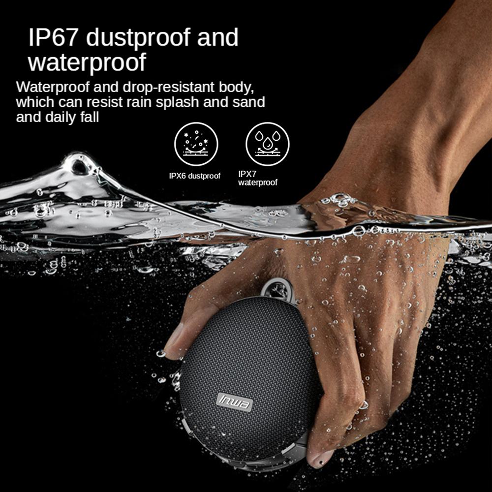 Loa không dây TWS Thẻ TF chống nước Loa di động tương thích Bluetooth gắn trên xe đạp Âm thanh nổi Tuổi thọ pin dài Âm nhạc Âm thanh Màu sắc: Đỏ