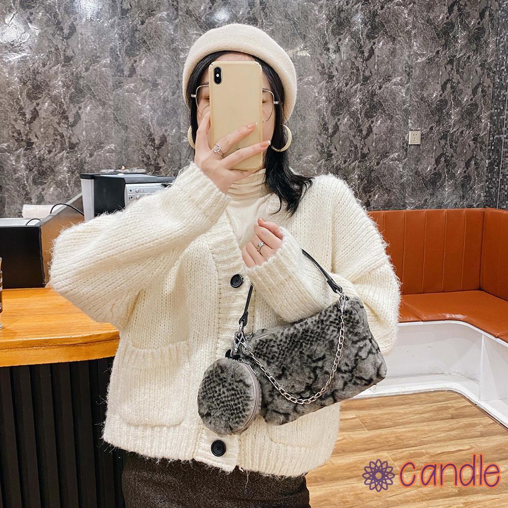 Túi Đeo Dưới Cánh Tay Họa Tiết Da Rắn Thời Trang