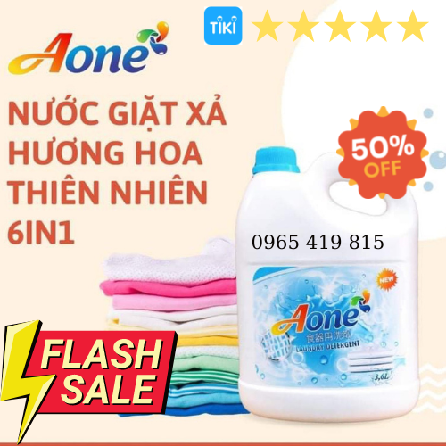 Nước Giặt  A O NE 6in1 Siêu Thơm, nước giặt xả  3.6kg/ Can