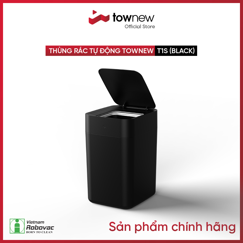 Thùng rác thông minh TOWNEW T1S _Tự động hàn túi rác - Hàng Chính Hãng