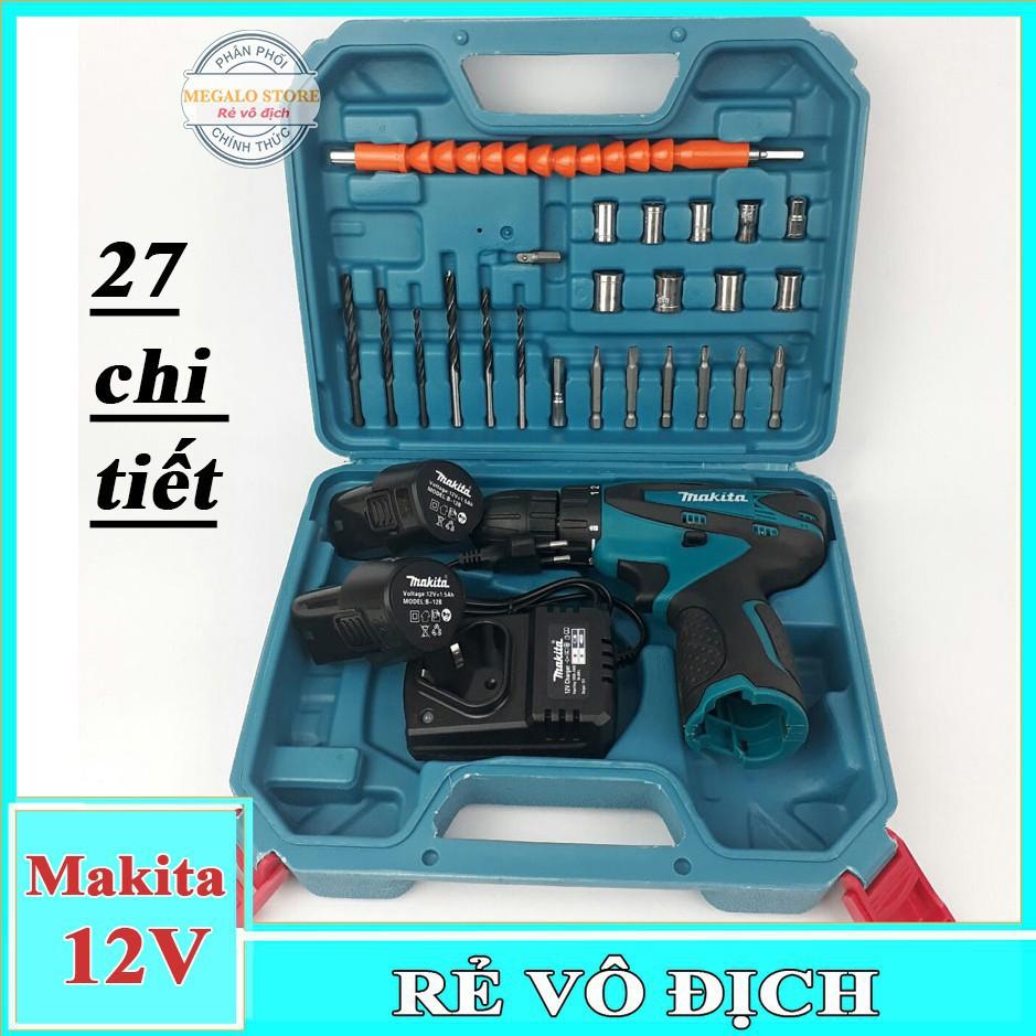 Máy Khoan Pin Bắt Vít MAKITA 12V - Kèm Phụ Kiện 24 Món