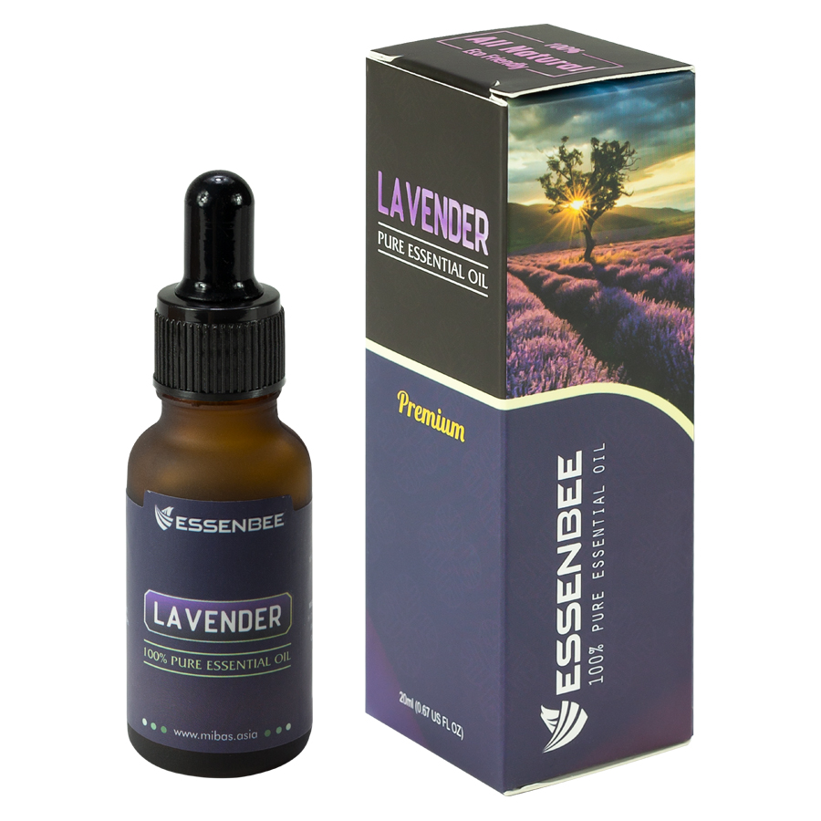 Combo Tinh dầu Hoa Lài và Tinh dầu Hoa Lavender - Essenbee (20ml/chai)